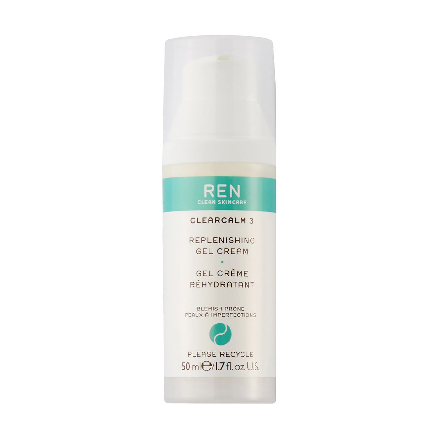 Відновлювальний гель-крем для обличчя REN Clean Skincare Clearcalm Replenishing Gel Cream, 50 мл